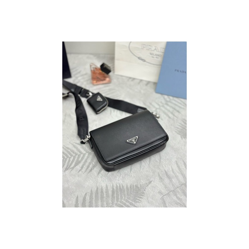 Prada Saffiano Leather Shoulder Bag