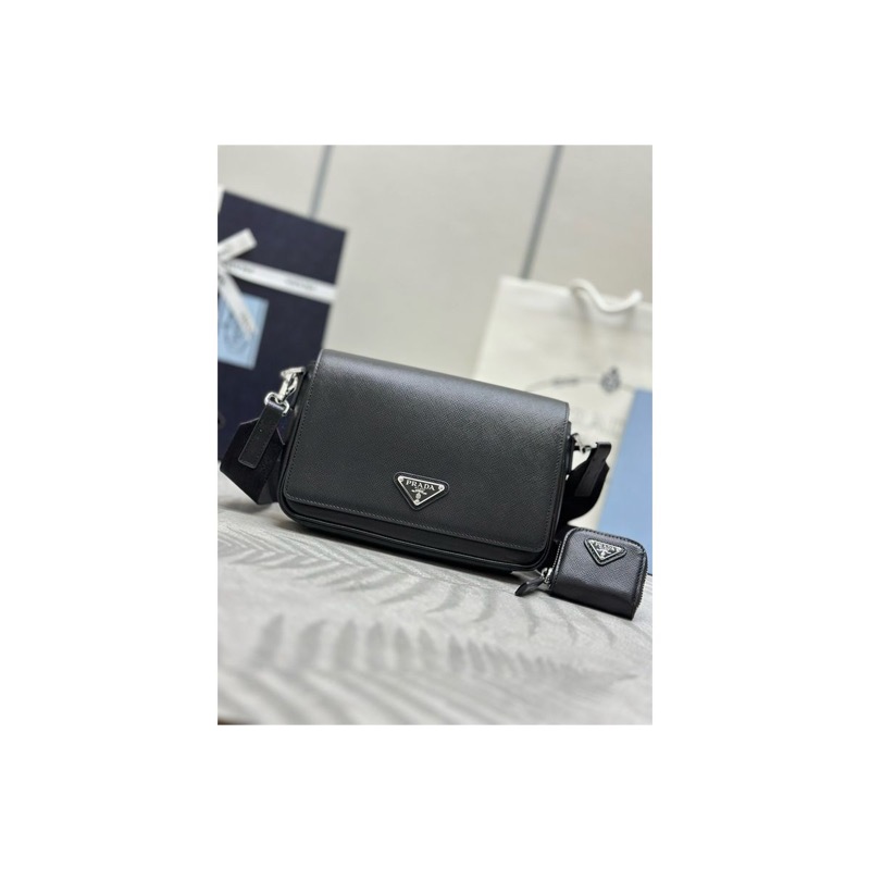 Prada Saffiano Leather Shoulder Bag