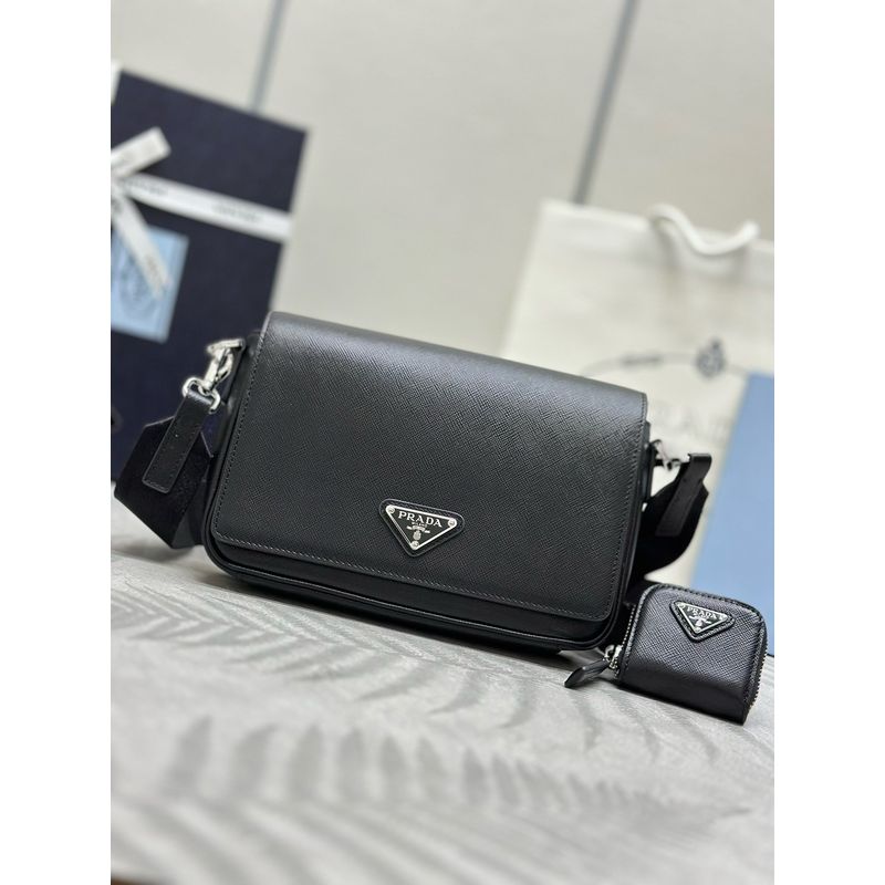 Prada Saffiano Leather Shoulder Bag