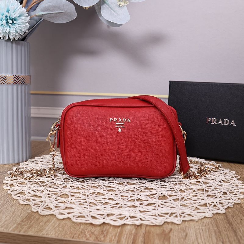 Prada Cahier Saffiano Leather Bag