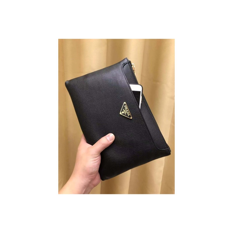 Prada Saffiano Leather Clutch