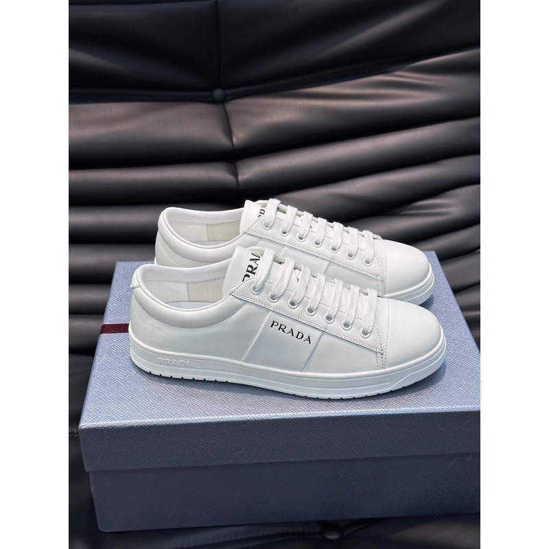 Prada Stripe Detail Leather Sneaker 064