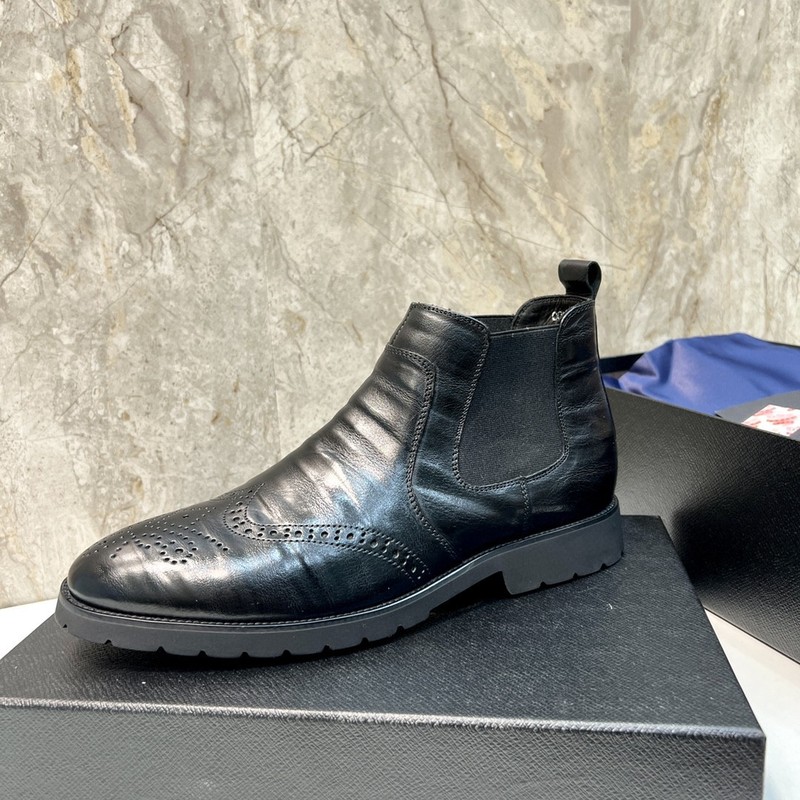 Prada Leather Ankle Boot 067