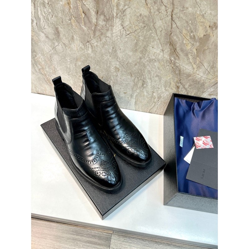 Prada Leather Ankle Boot 067