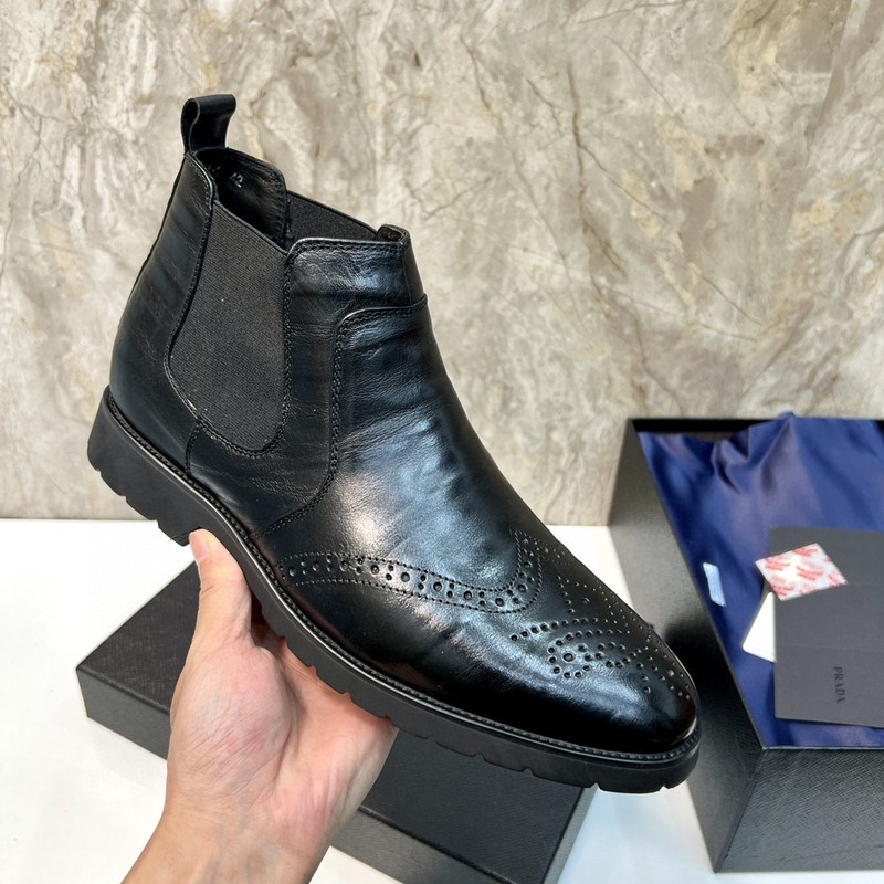 Prada Leather Ankle Boot 067