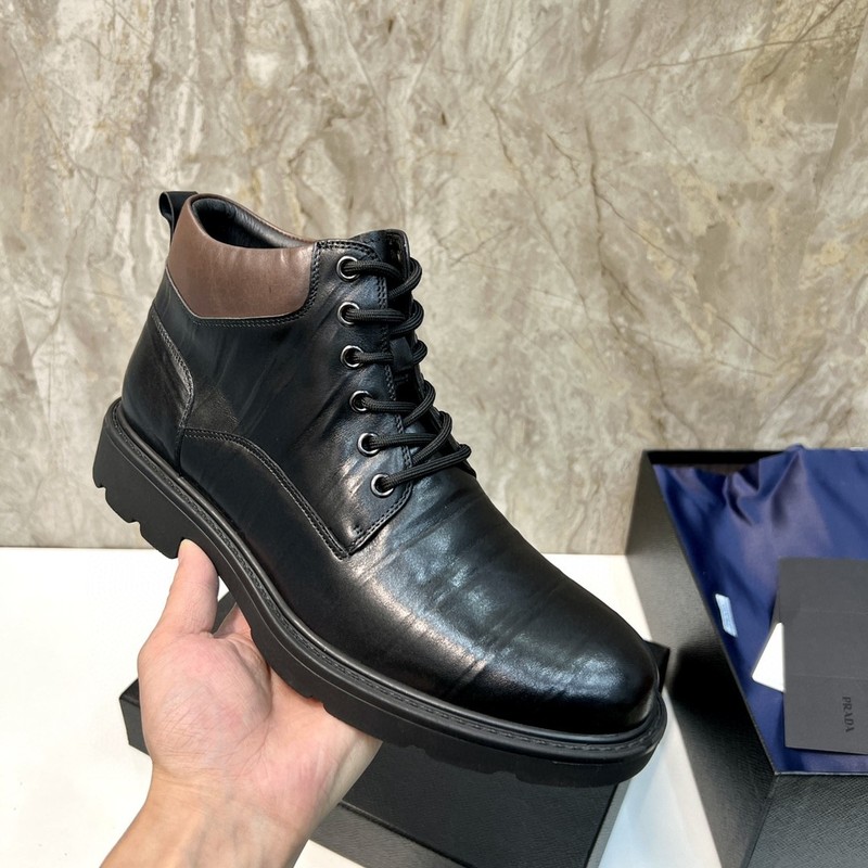 Prada Leather Ankle Boot 073