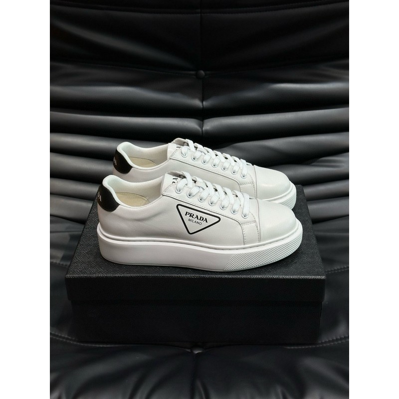 Prada Triangle Logo Leather Sneaker 092