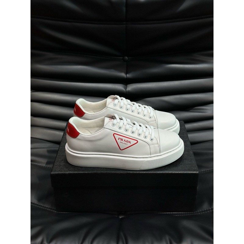 Prada Triangle Logo Leather Sneaker 093