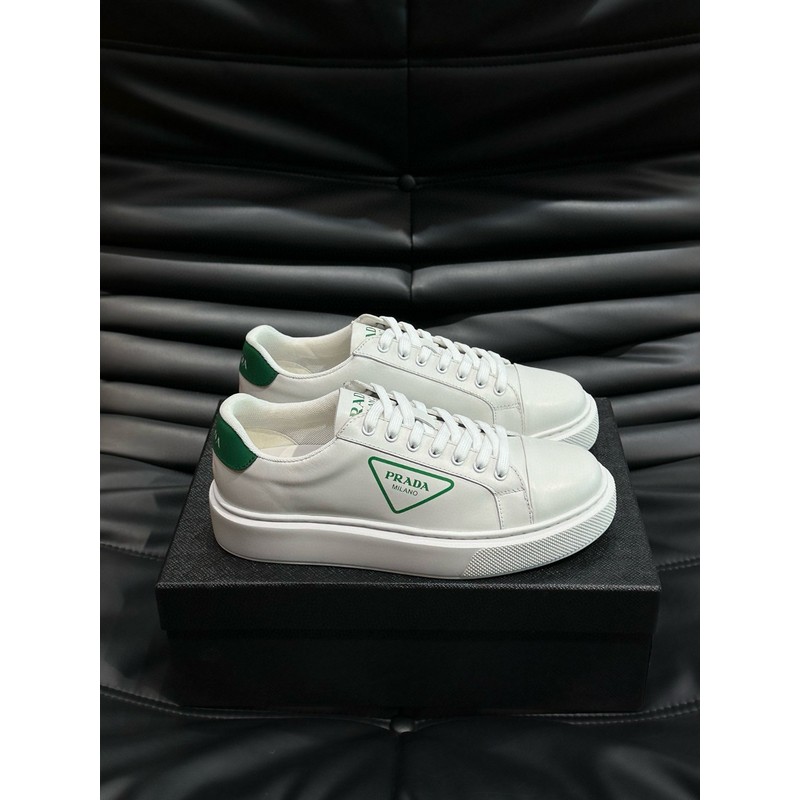 Prada Triangle Logo Leather Sneaker 094