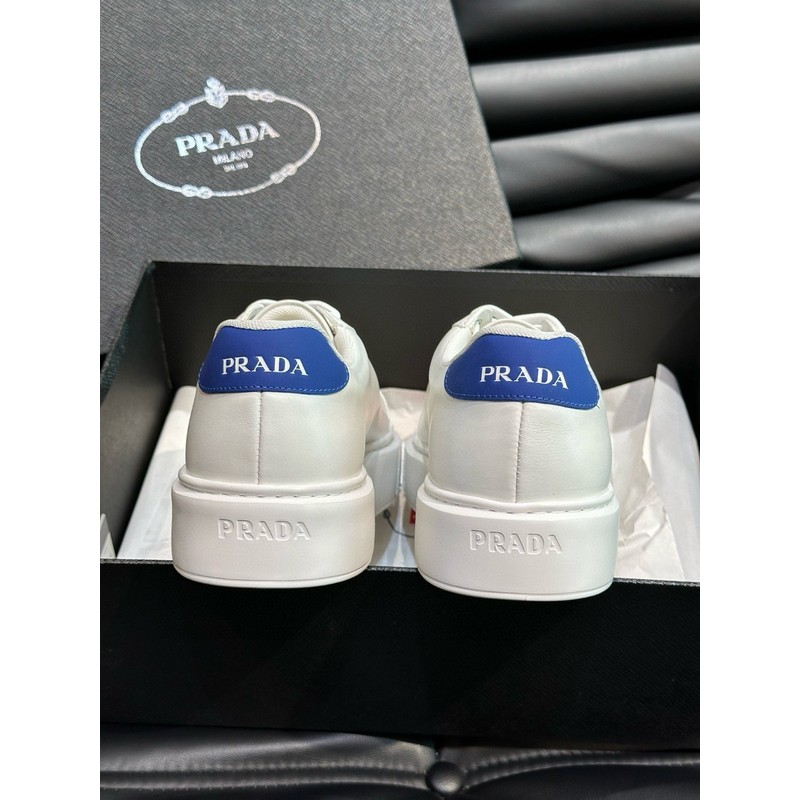 Prada Triangle Logo Leather Sneaker 095