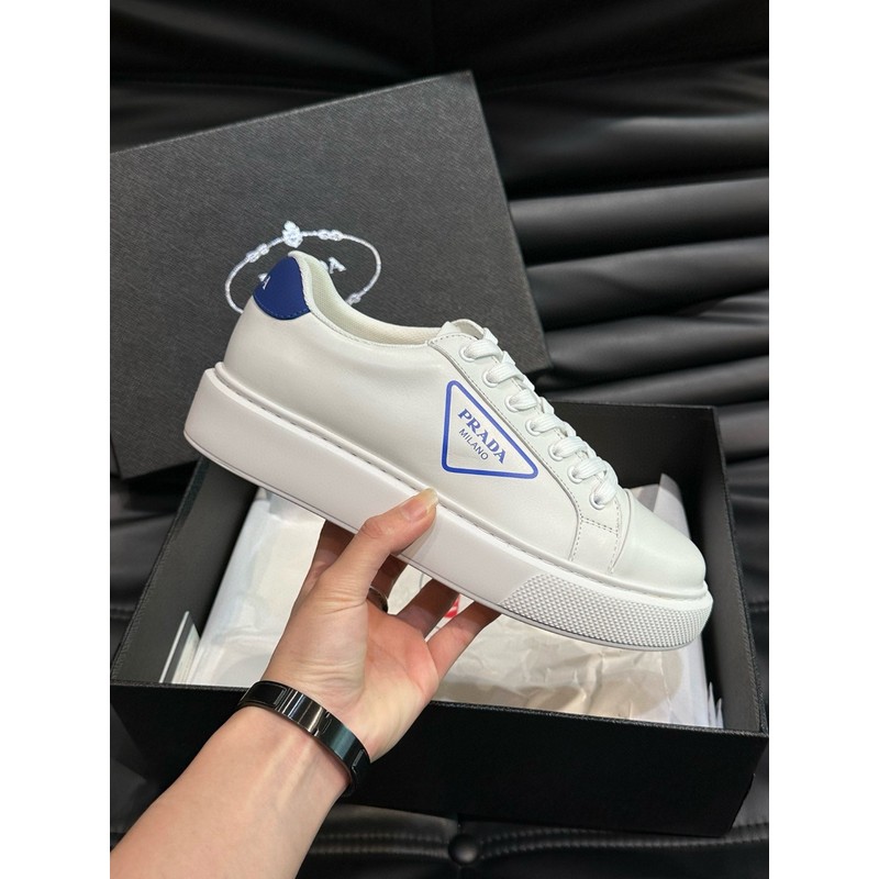 Prada Triangle Logo Leather Sneaker 095