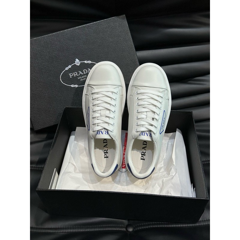 Prada Triangle Logo Leather Sneaker 095