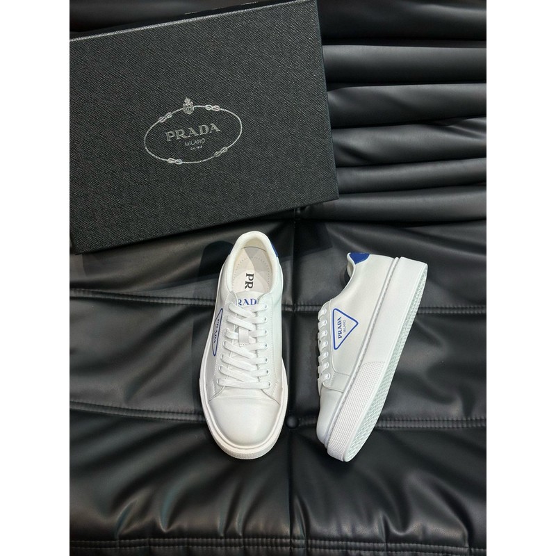 Prada Triangle Logo Leather Sneaker 095