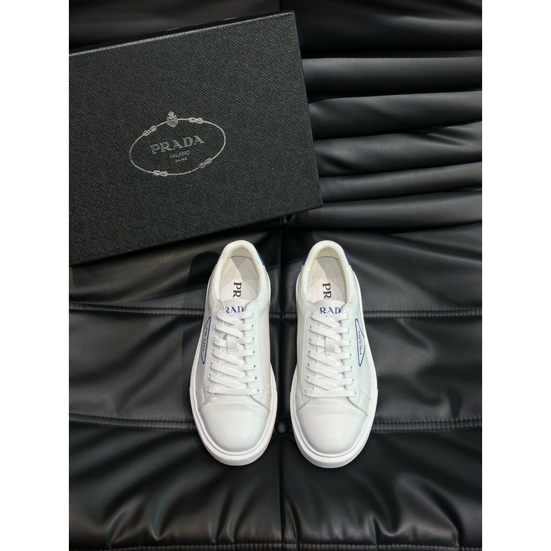 Prada Triangle Logo Leather Sneaker 095