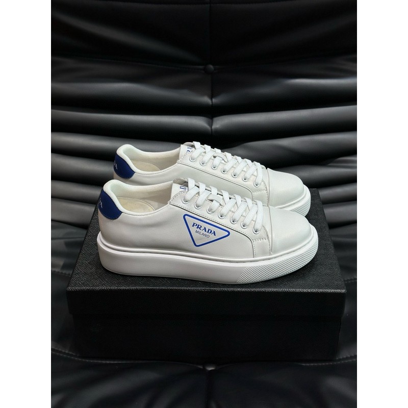 Prada Triangle Logo Leather Sneaker 095