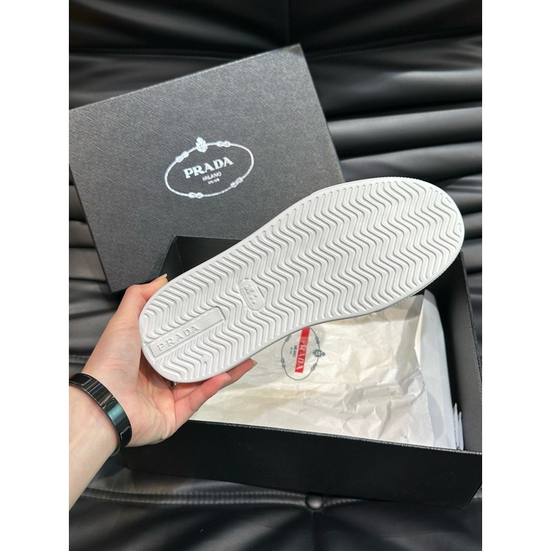 Prada Triangle Logo Leather Sneaker 096