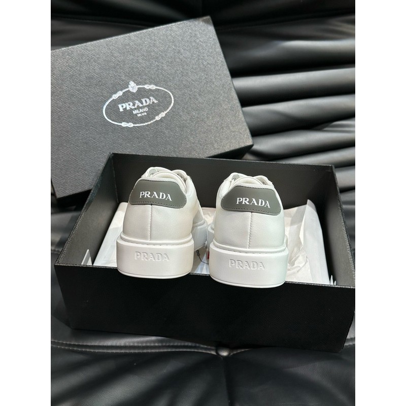 Prada Triangle Logo Leather Sneaker 096
