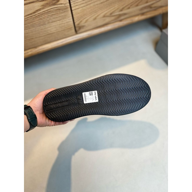 Prada Triangle Logo Leather Sneaker 097