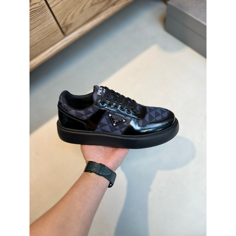 Prada Triangle Logo Leather Sneaker 097