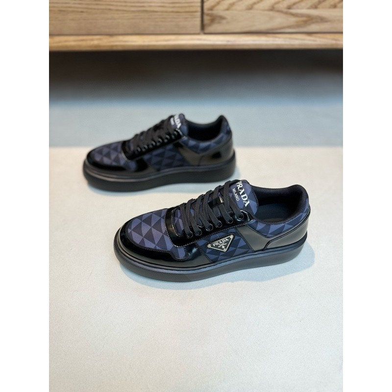 Prada Triangle Logo Leather Sneaker 097