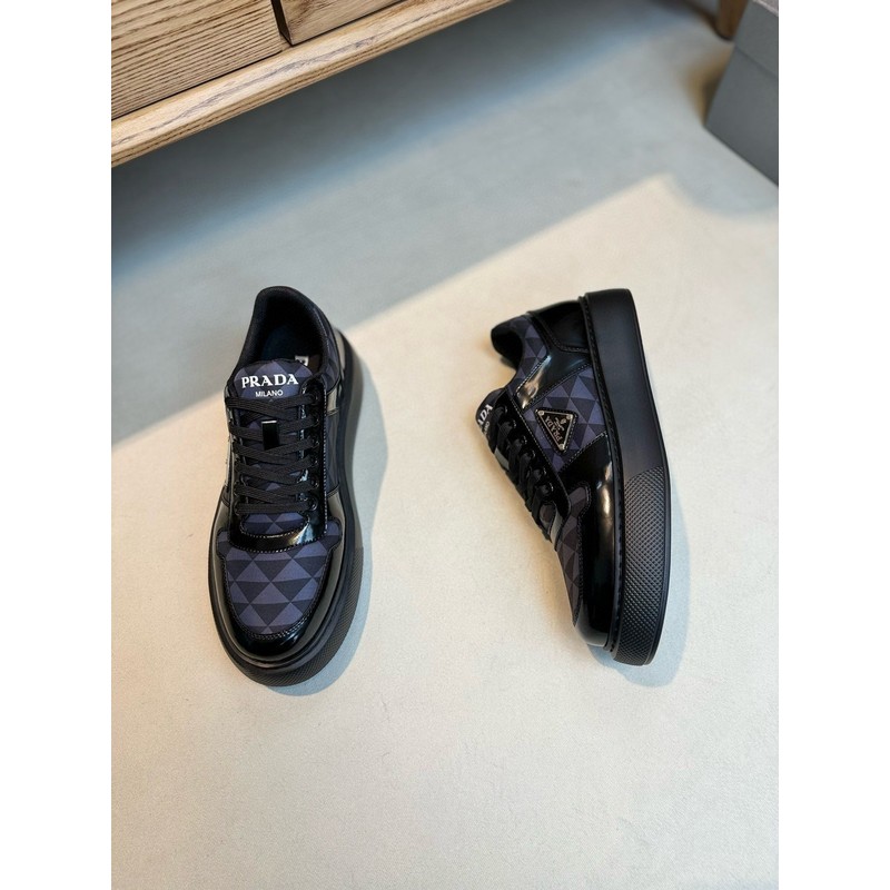Prada Triangle Logo Leather Sneaker 097
