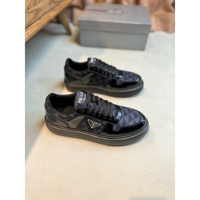 Prada Triangle Logo Leather Sneaker 097