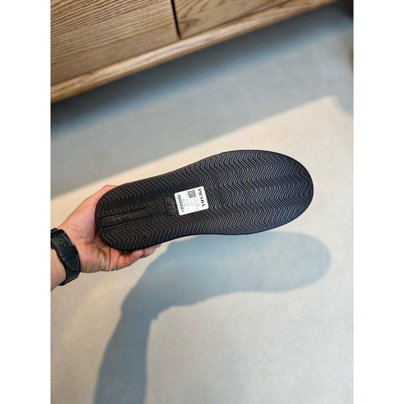Prada Triangle Logo Leather Sneaker 099