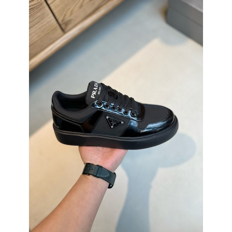 Prada Triangle Logo Leather Sneaker 099