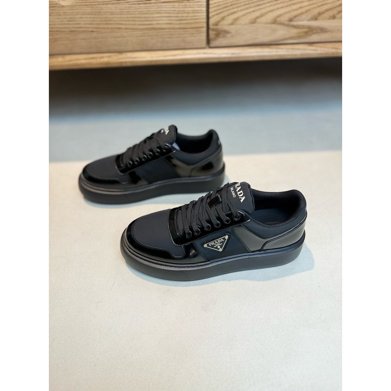 Prada Triangle Logo Leather Sneaker 099