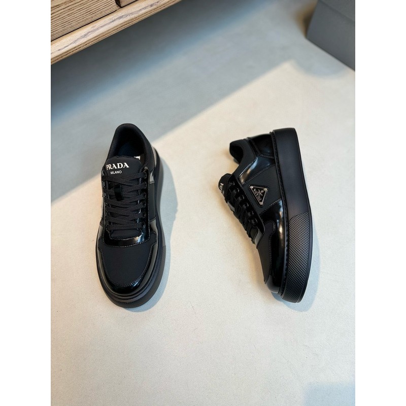 Prada Triangle Logo Leather Sneaker 099