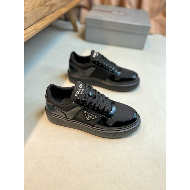 Prada Triangle Logo Leather Sneaker 099