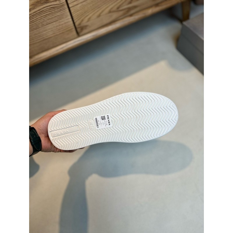 Prada Triangle Logo Leather Sneaker 100