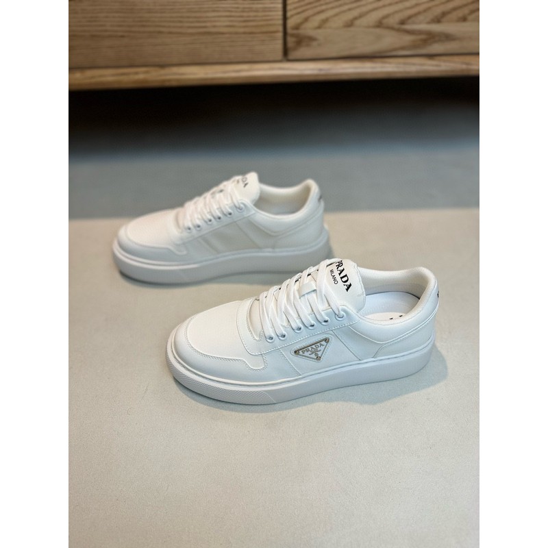 Prada Triangle Logo Leather Sneaker 100