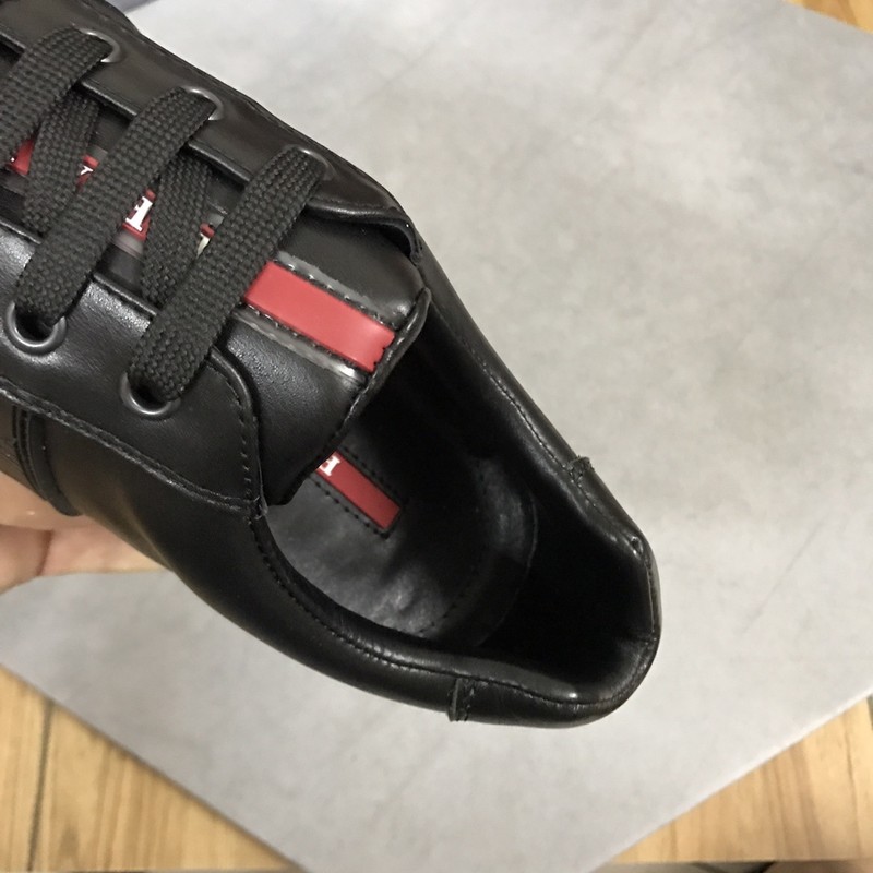 Prada Leather Logo Runner Sneaker 129