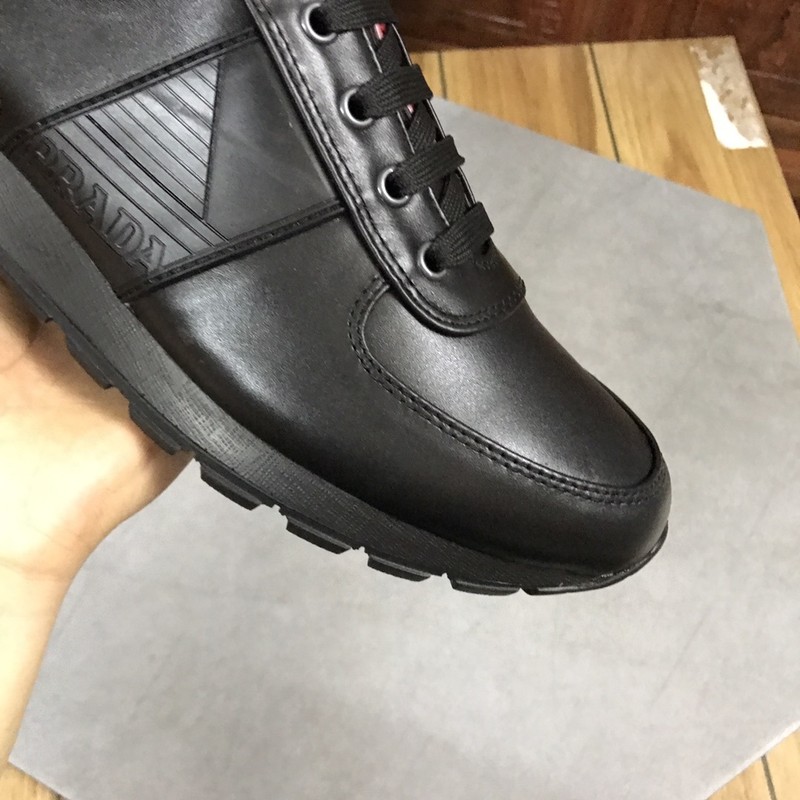 Prada Leather Logo Runner Sneaker 129