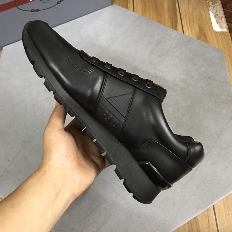 Prada Leather Logo Runner Sneaker 129