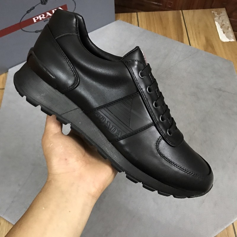 Prada Leather Logo Runner Sneaker 129