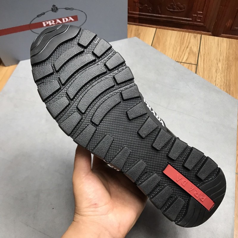 Prada Leather Logo Runner Sneaker 130