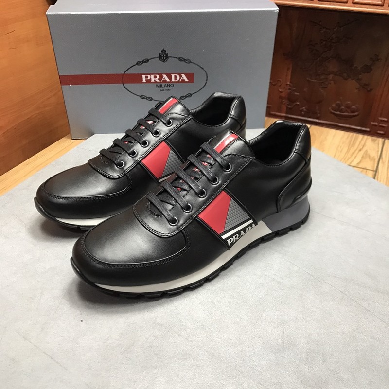 Prada Leather Logo Runner Sneaker 130