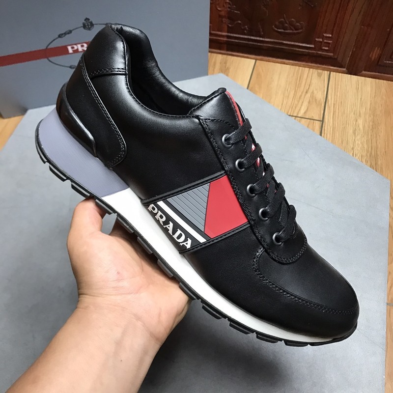 Prada Leather Logo Runner Sneaker 130