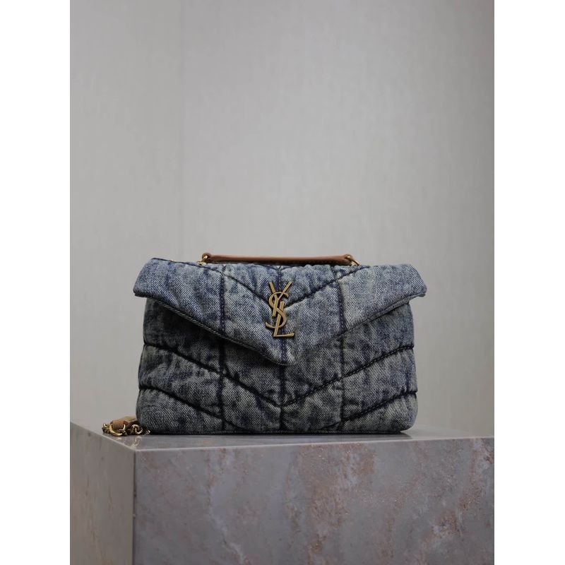 Saint Laurent Loulou Denim Bag