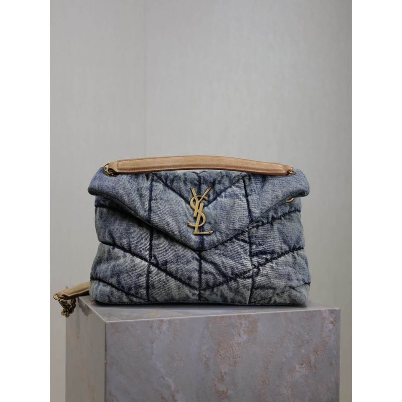 Saint Laurent Loulou Denim Bag