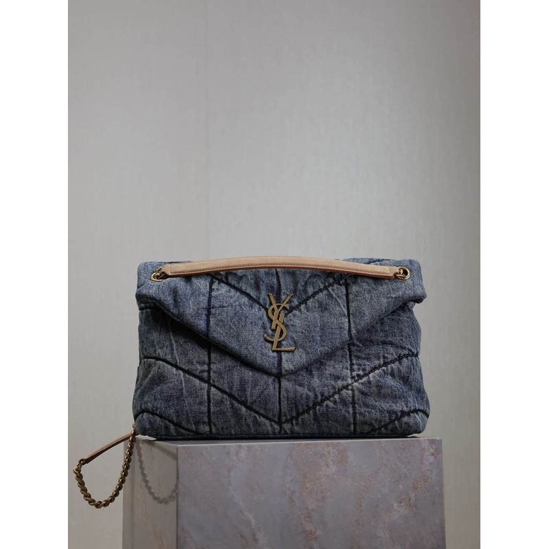 Saint Laurent Loulou Denim Bag