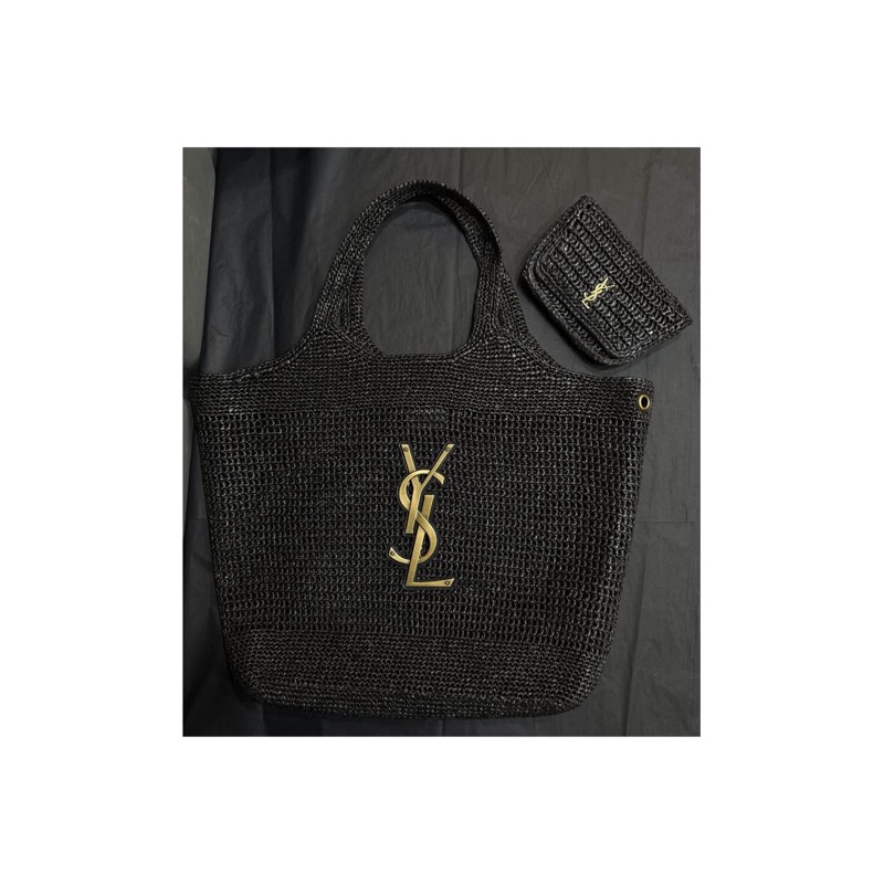 Saint Laurent Icare Woven Bag
