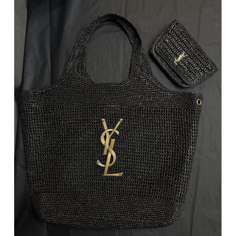 Saint Laurent Icare Woven Bag
