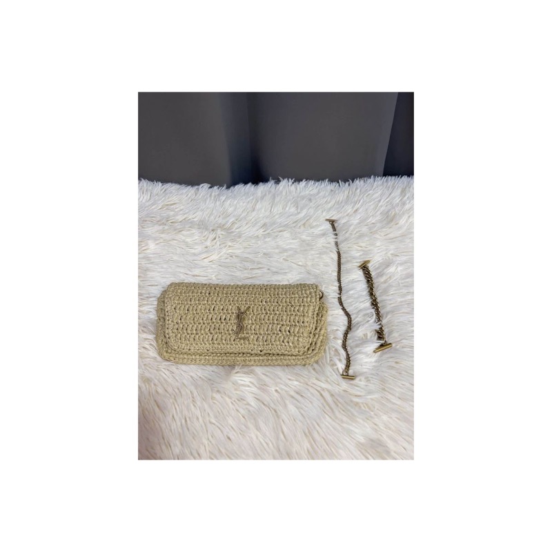 Saint Laurent Icare Woven Bag