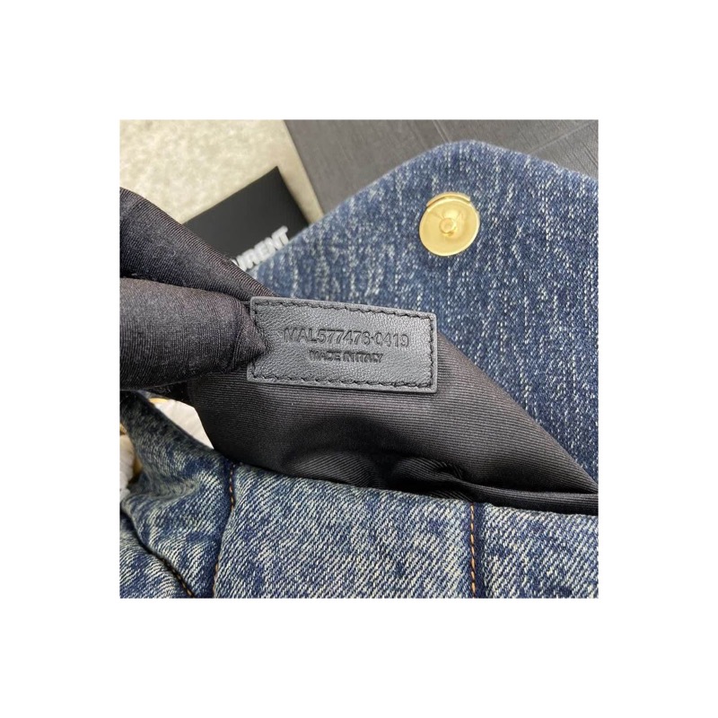 Saint Laurent Puffer Denim Bag