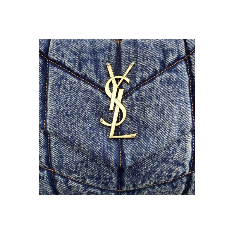 Saint Laurent Puffer Denim Bag