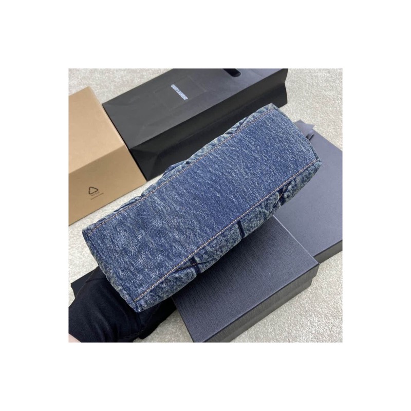 Saint Laurent Puffer Denim Bag