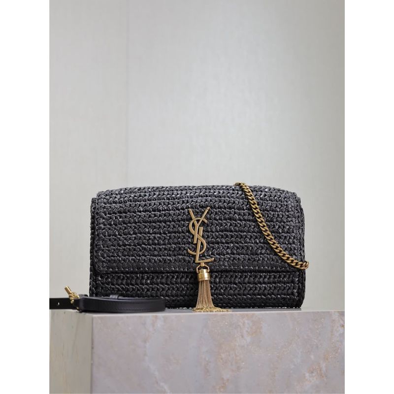 Saint Laurent Woven Shoulder Bag